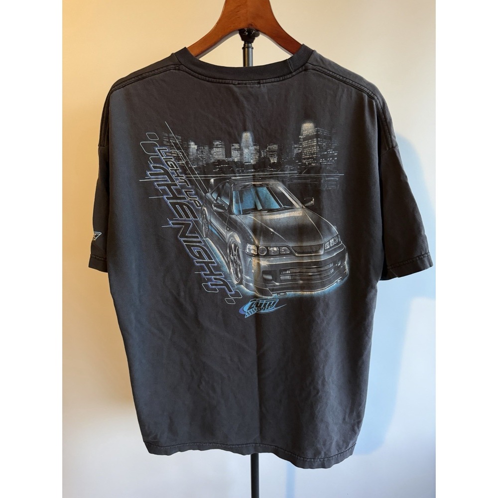 VTG Zum Speed "Light Up The Night" BY ODM Nissan Skyline R33 Y2K Paul Walker Xl